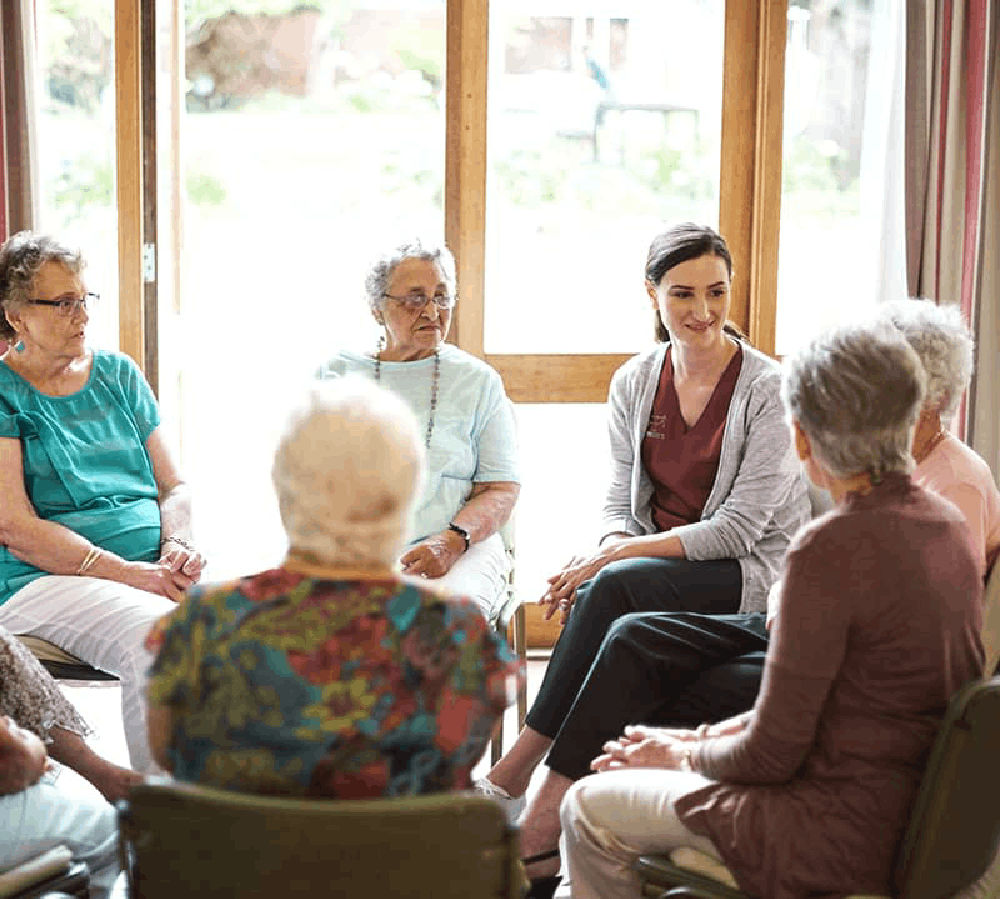 Eine kostenlose Beratungsgruppe für pflegende Angehörige