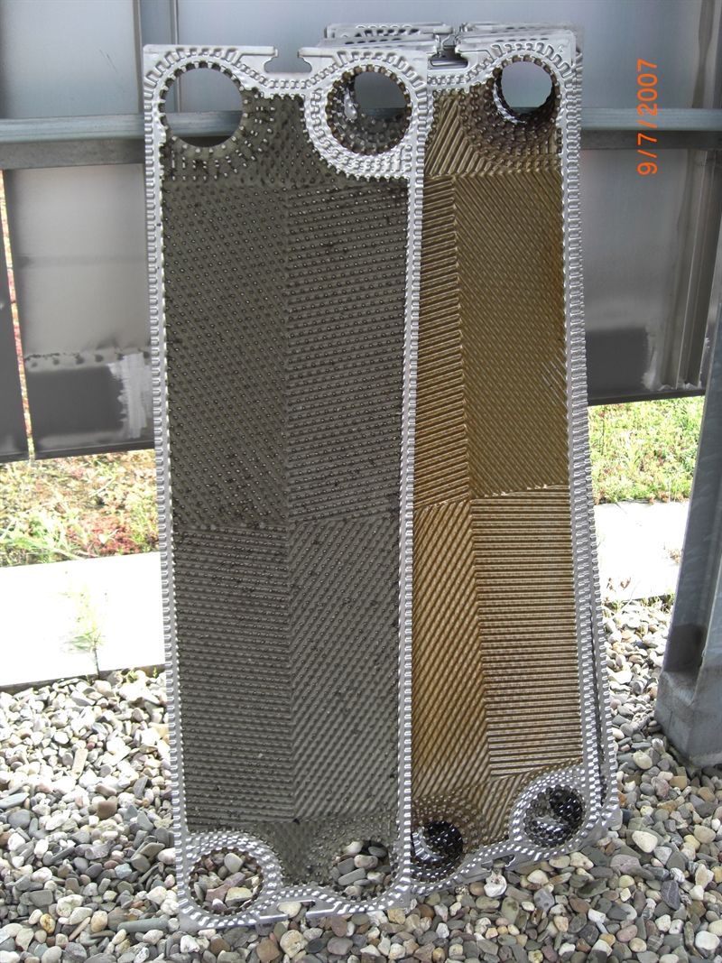 Platten-Wärmetauscher vorher