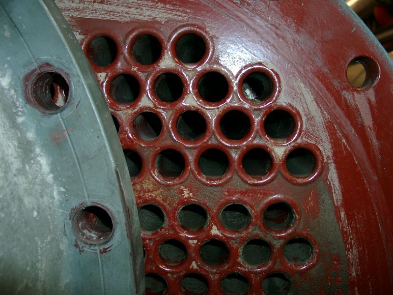 Rohrbündel Wärmetauscher vorher
