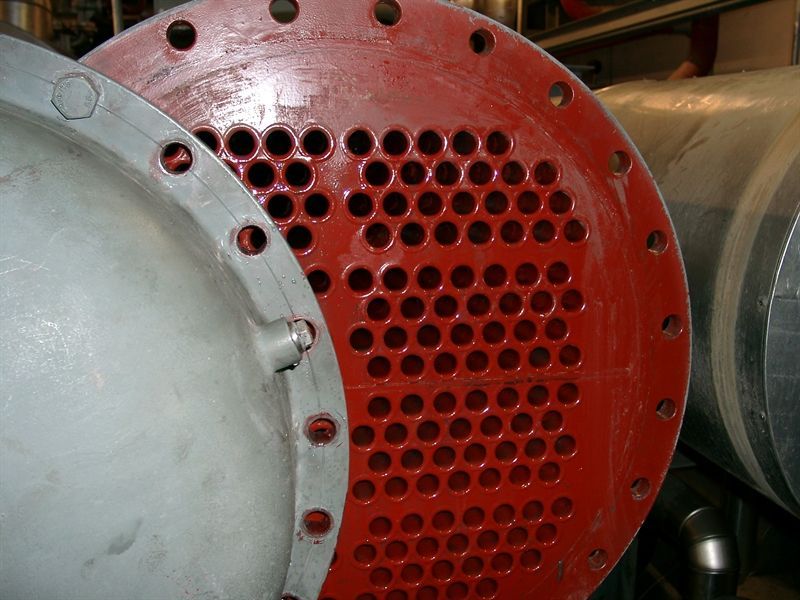 Rohrbündel Wärmetauscher nachher