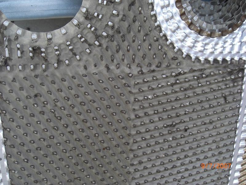 Platten-Wärmetauscher vorher