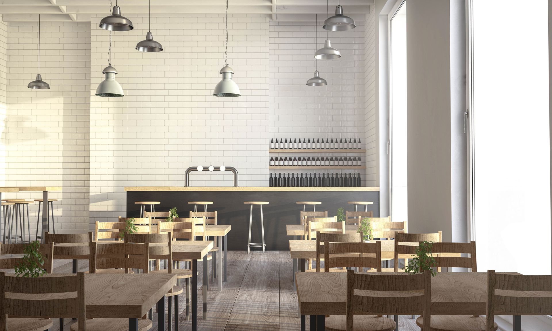 Agencement sur mesure d'un café-restaurant - JBM Bois Services, agenceurs professionnels