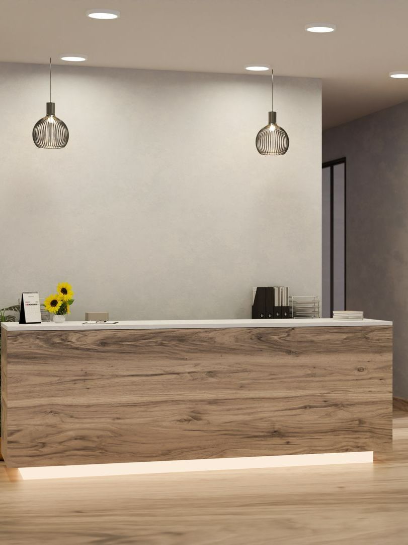 Bureau d'accueil d'une entreprise