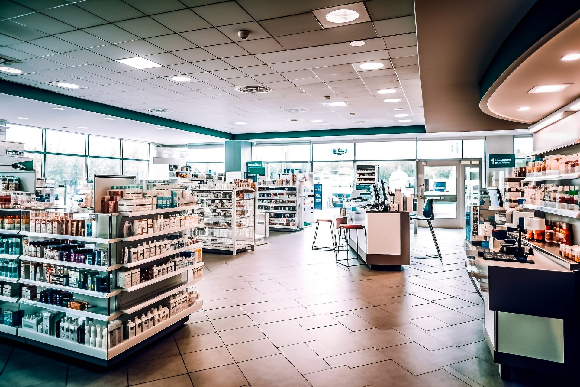 Agencement sur mesure d'une pharmacie - JBM Bois Services, agenceurs professionnels
