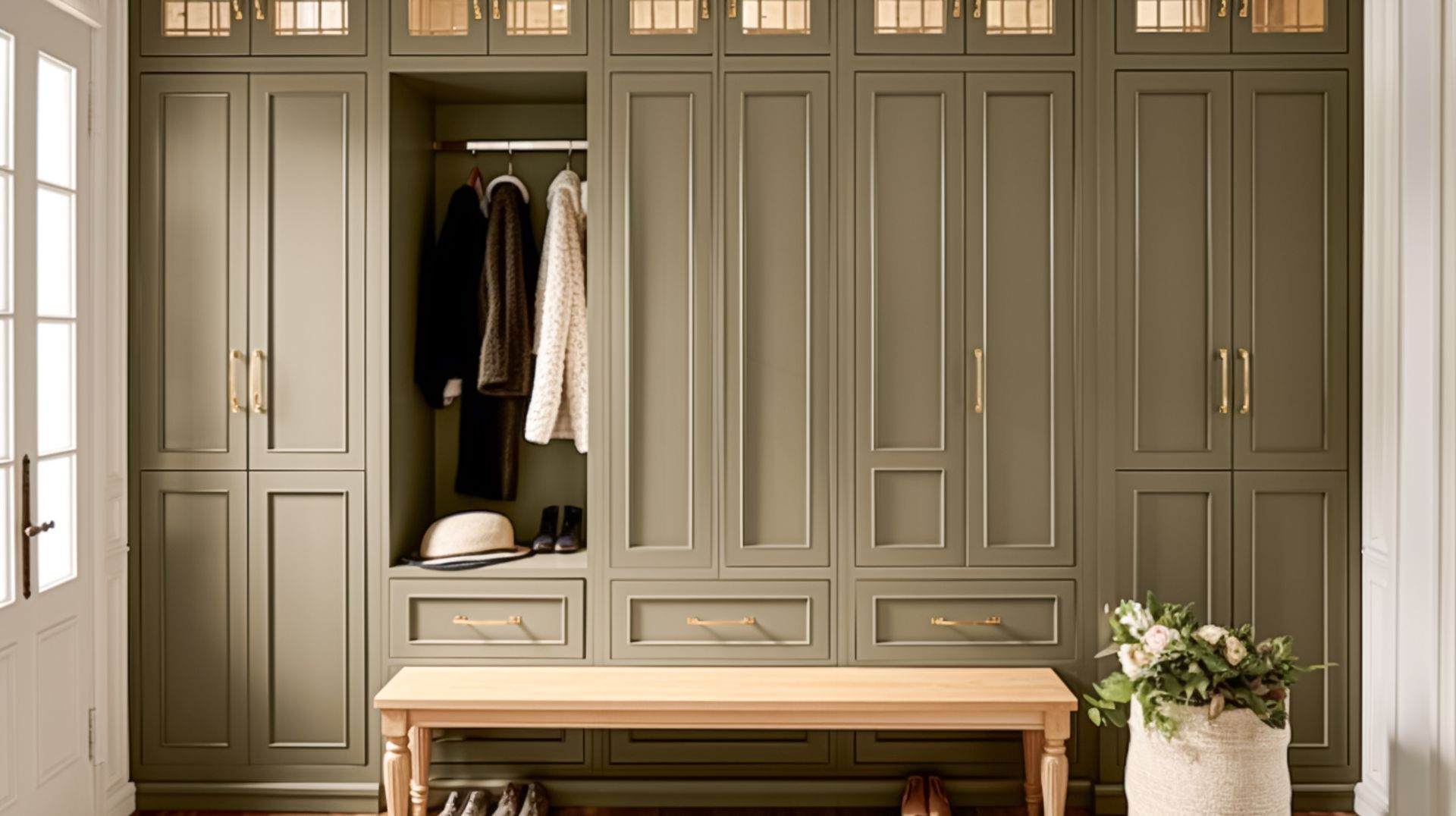 Dressing d'entrée dans une maison - Agencement sur mesure