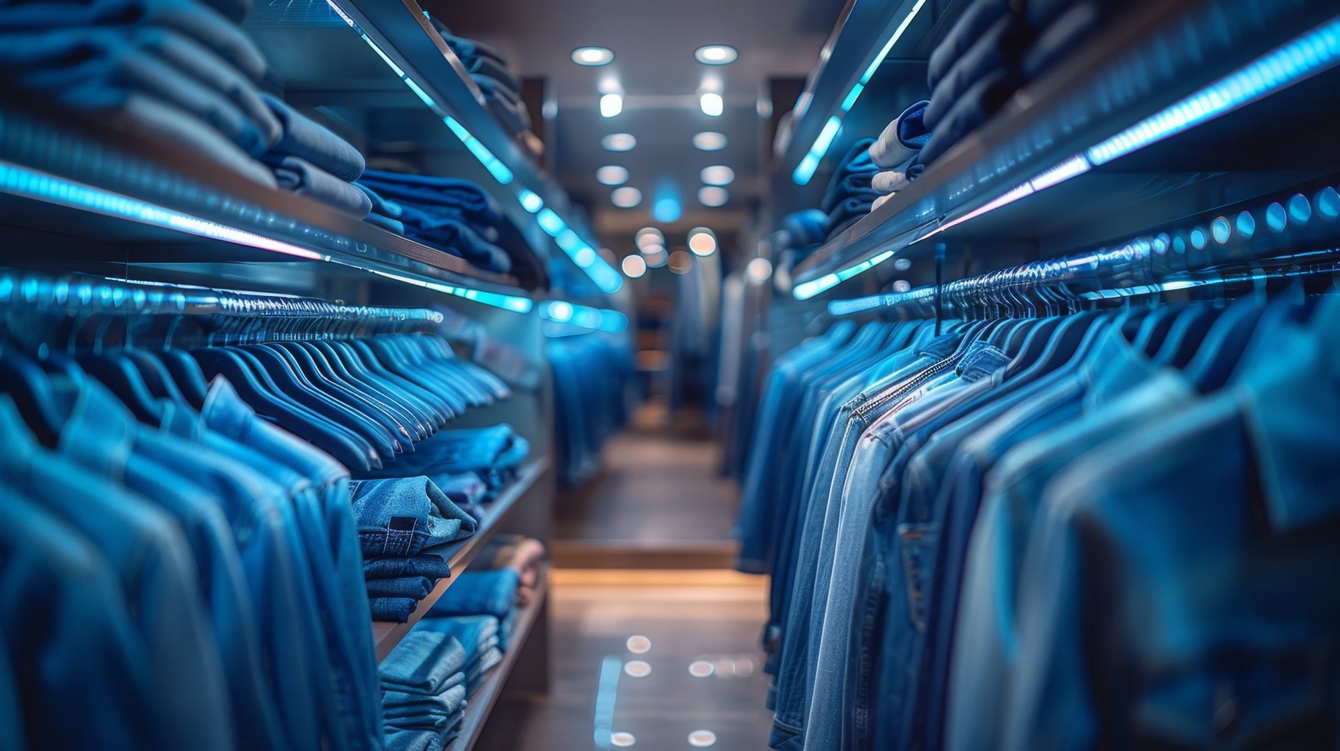 Dressing mis en place dans un magasin de vêtement pour hommes - JBM Bois Services, dressing sur mesure