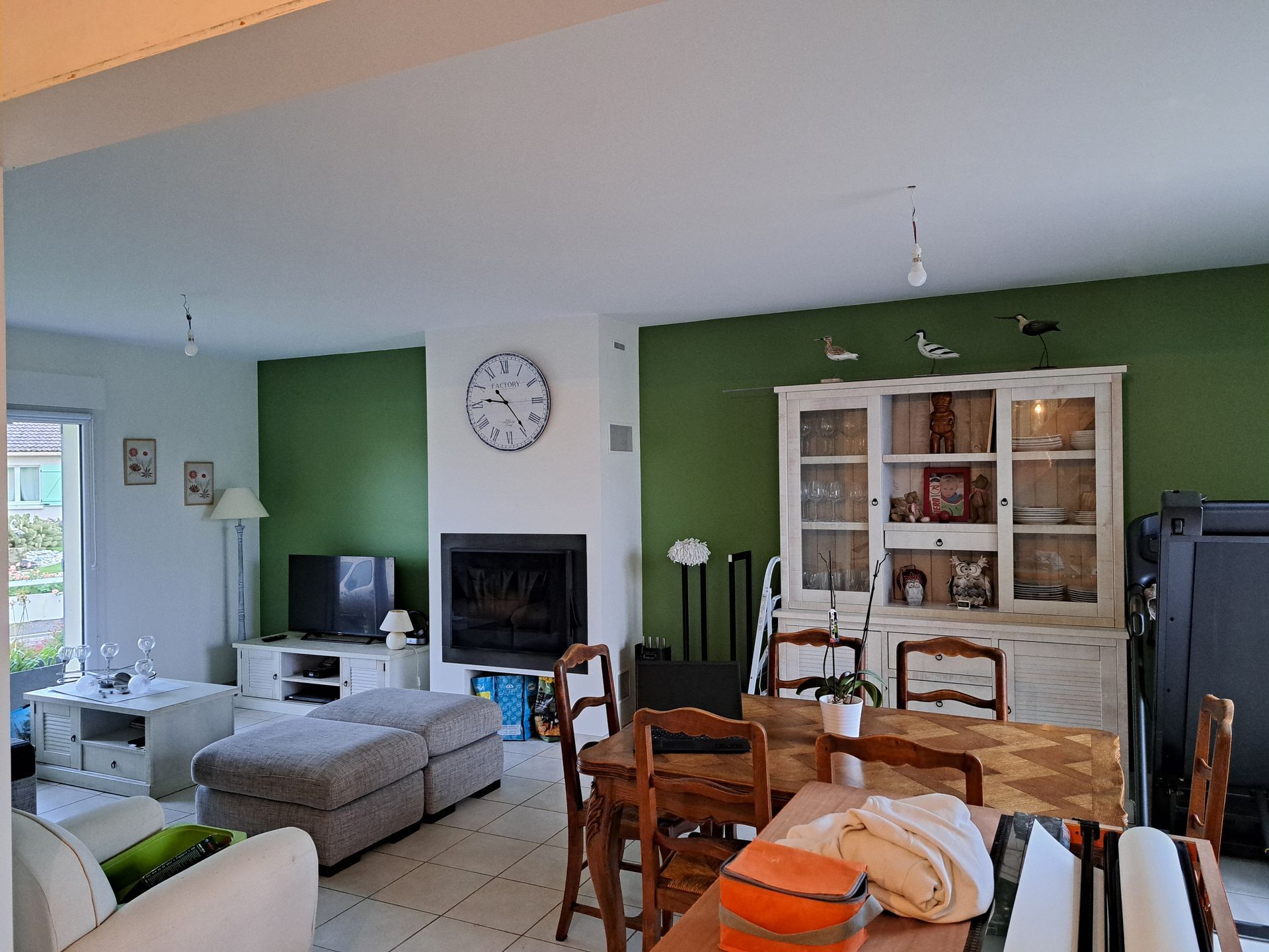 Un salon-salle à manger