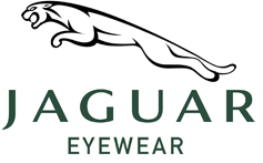 Ein Logo für Jaguar Eyewear mit einem Jaguar darauf