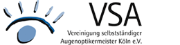 A logo for vsa vereinigung selbststandiger augenoptikermeister koln e.v.