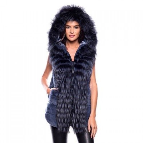 Rex rabbit and fox gilet – SR Furs Diffusion Ltd
