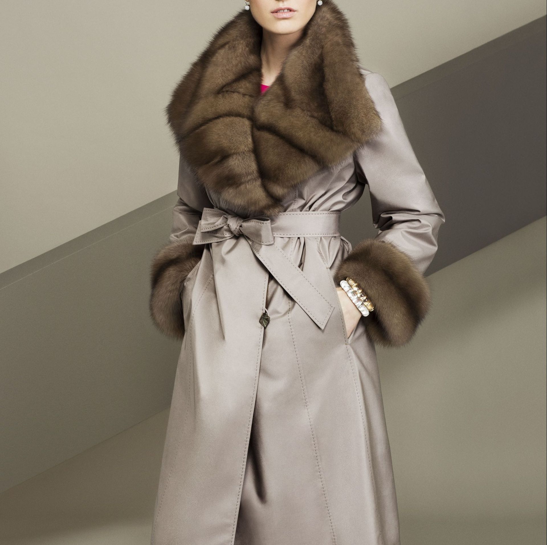 Sable trim pelisse – SR Furs Diffusion Ltd