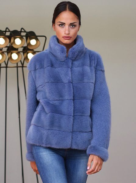 Blue mink jacket – SR Furs Diffusion Ltd