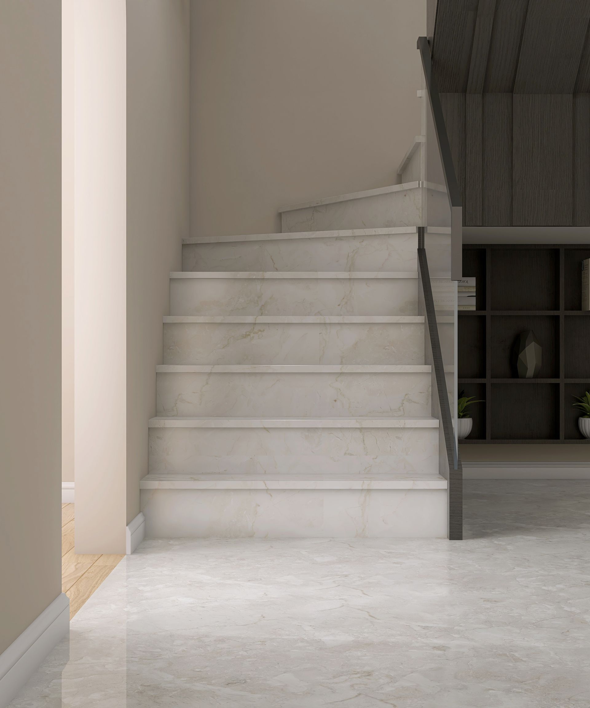 Petit escalier en marbre