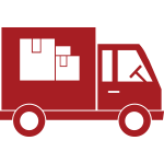 Pictogramme d'un camion de déménagement.