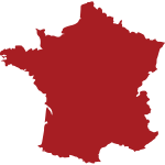 Carte de la France.