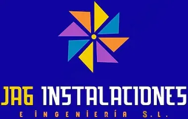 A colorful logo for jag instalaciones ingenieria s.l.