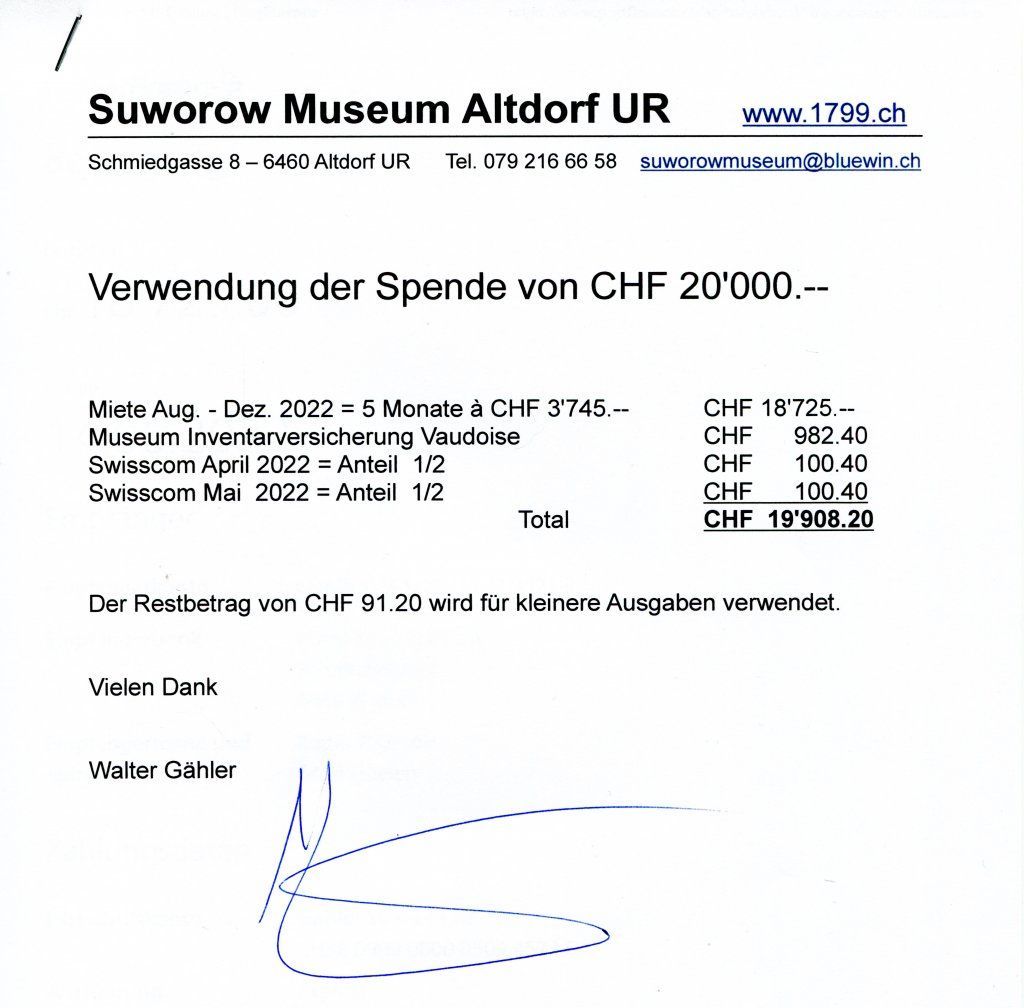 Suworow Museum Altdorf UR