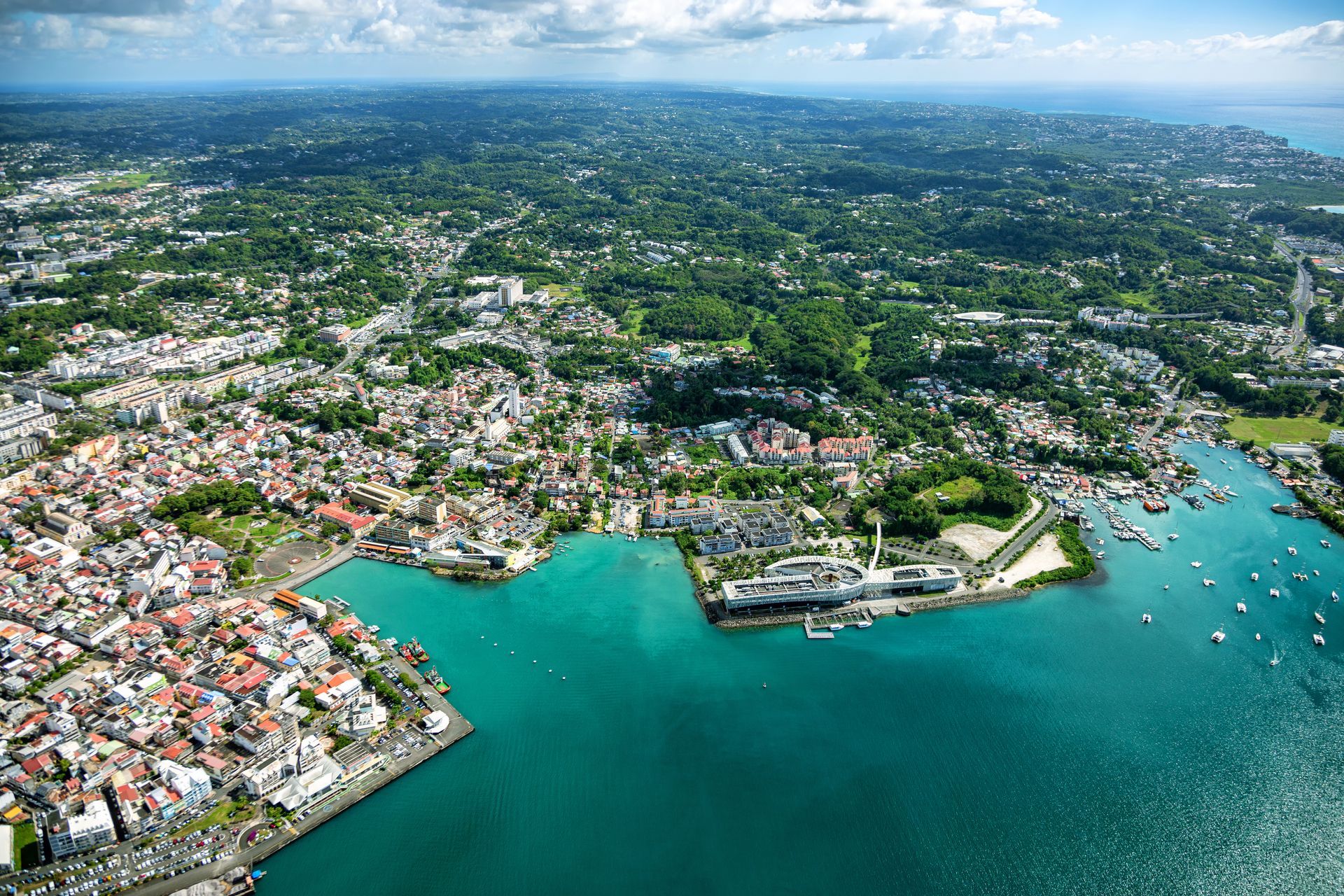 Vue aérienne de Pointe-à-Pitre