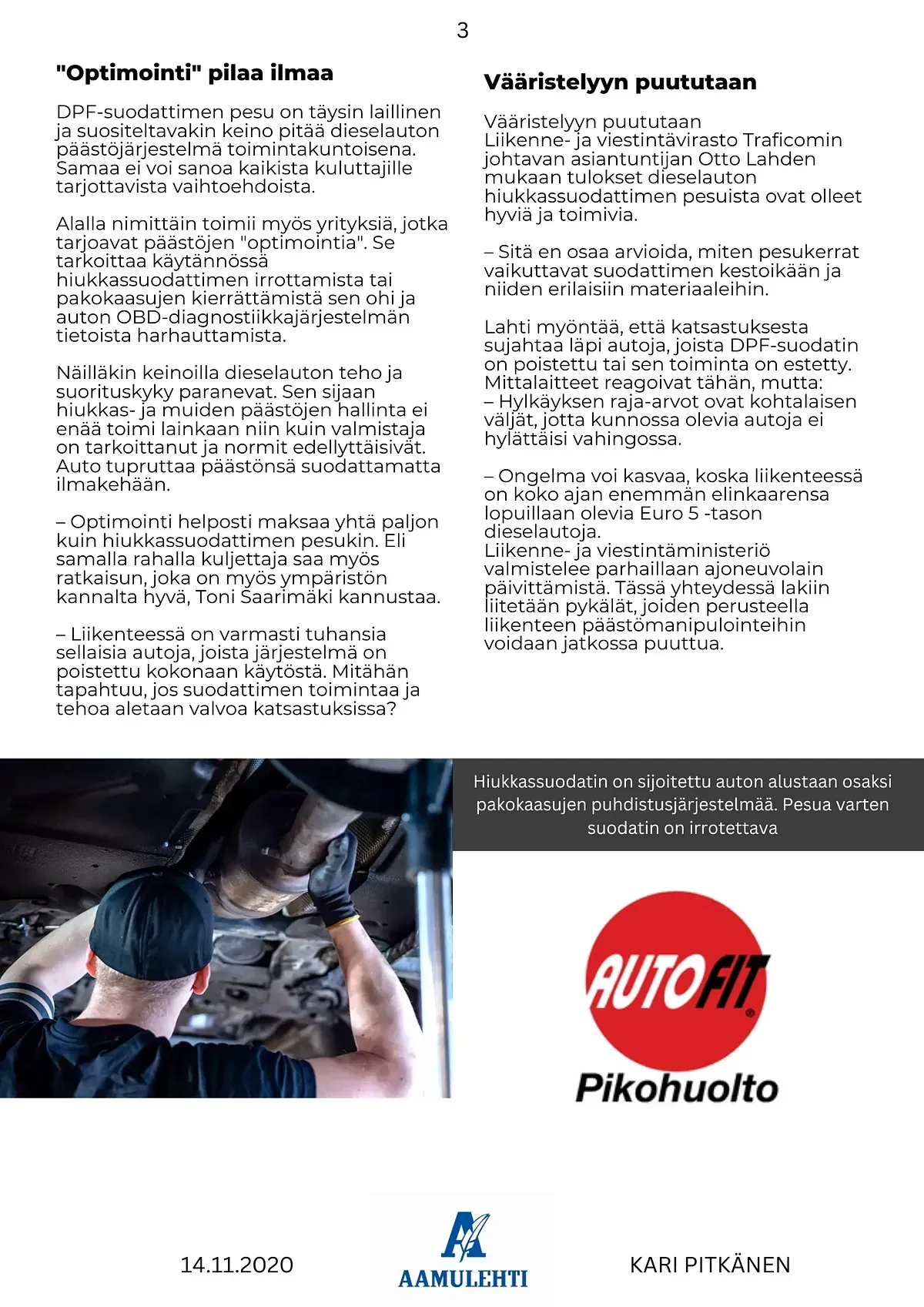 Autofit Pikohuolto
