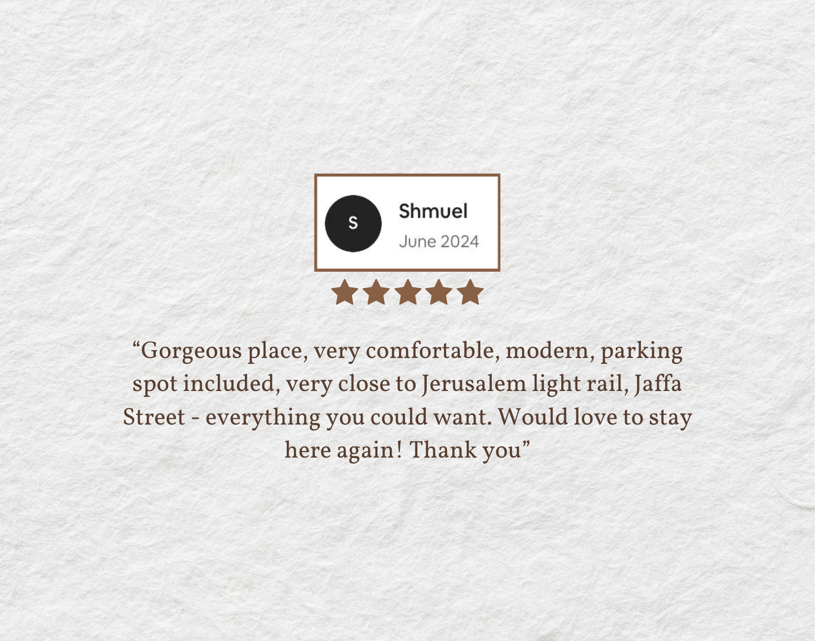 review for luxury airbnb jerusalem