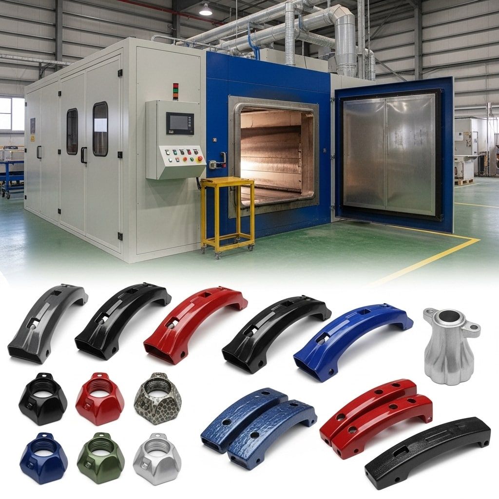 Una imagen de una máquina y un montón de piezas de diferentes colores.