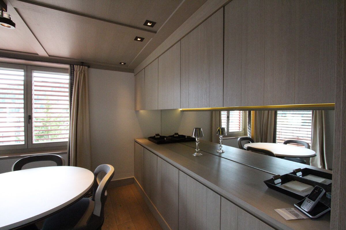 soluzione di arredo per la cucina in legno - Bruno Clalüna