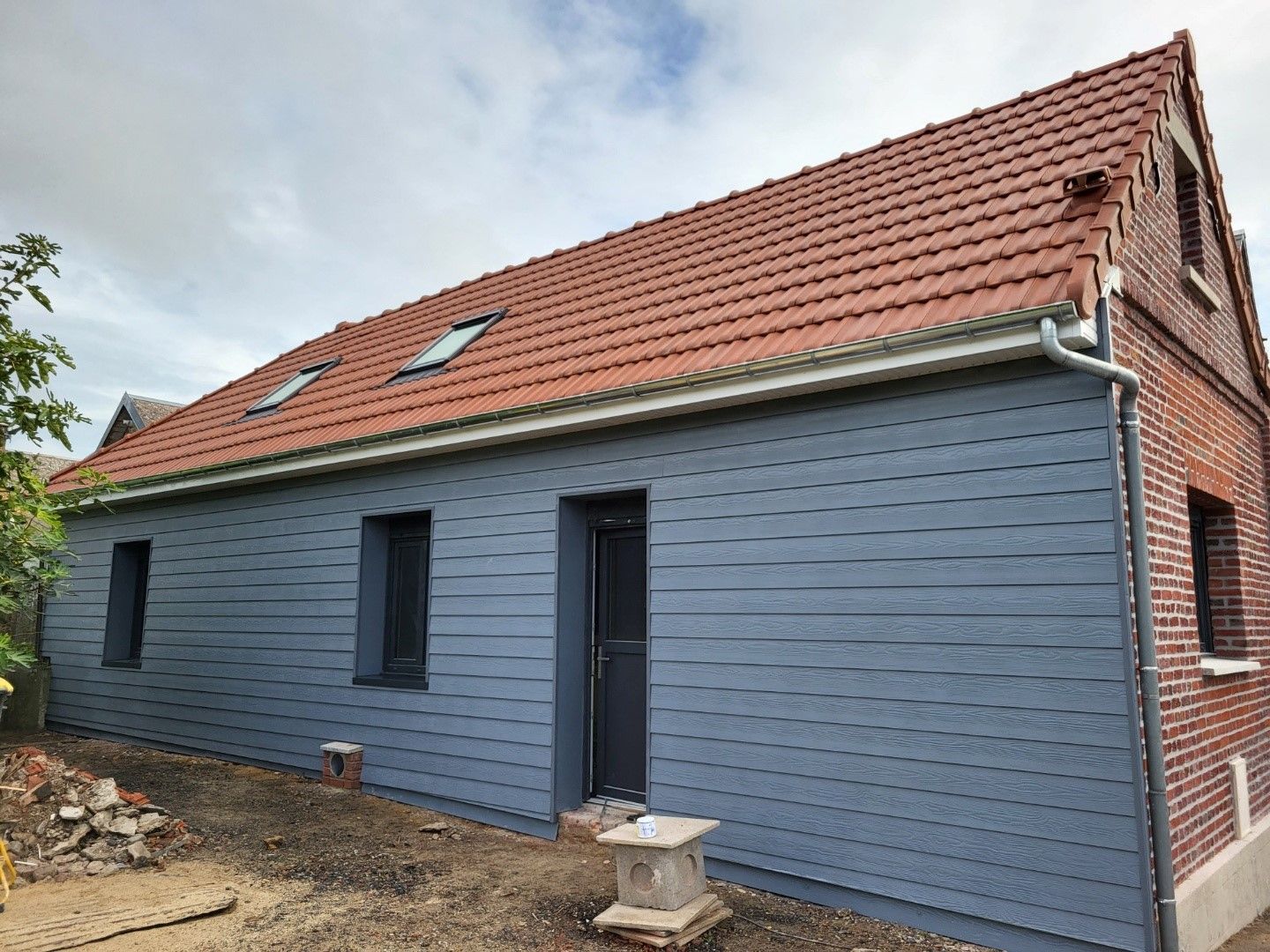 Pose de bardage CEDRAL gris cendre