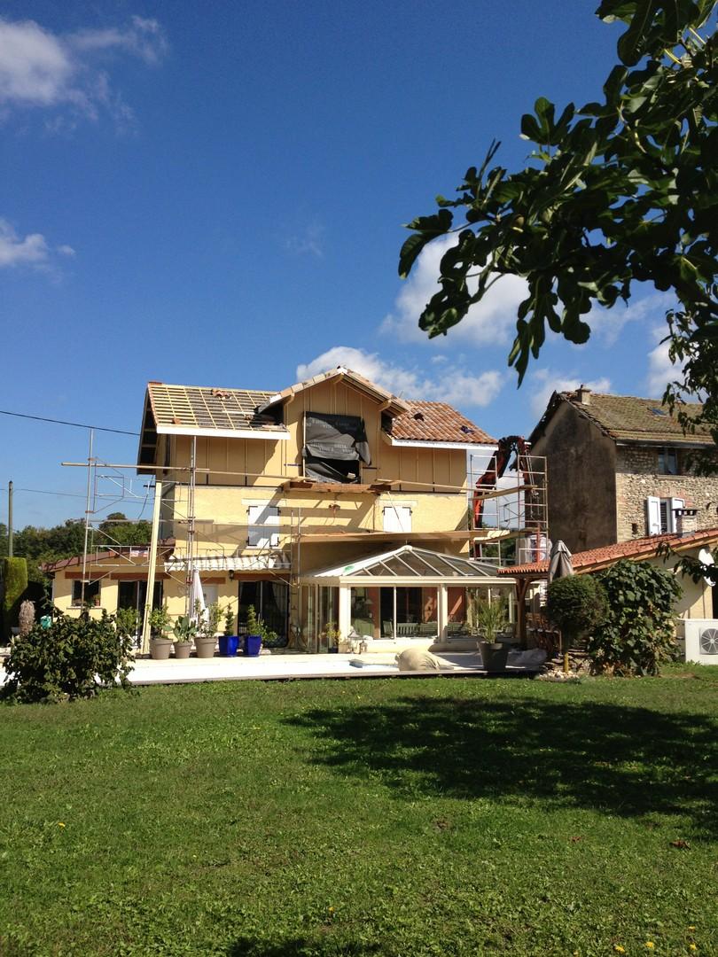 Arase pour surélévation maison ossature bois