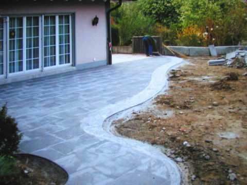 Terrasse in einem Garten