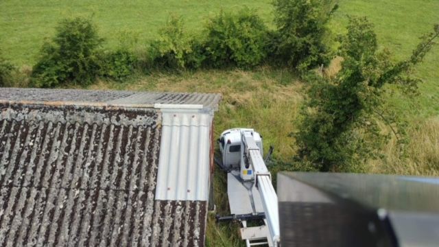 Vue aérienne d'une nacelle
