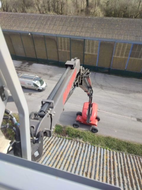 Vue aérienne depuis la nacelle