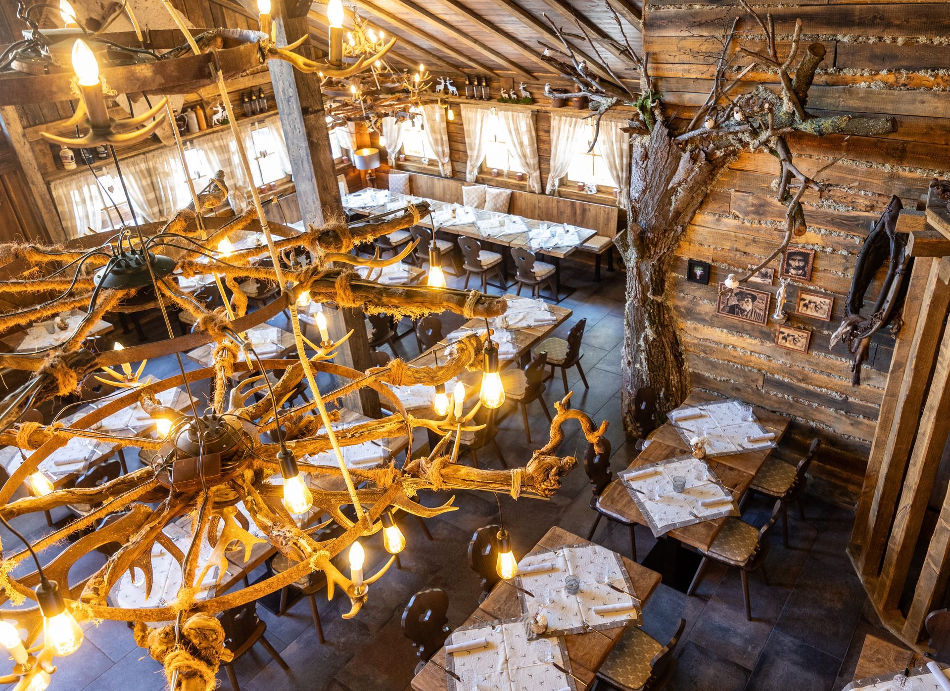 Grenz Alm - Restaurant Aufnahme von oben