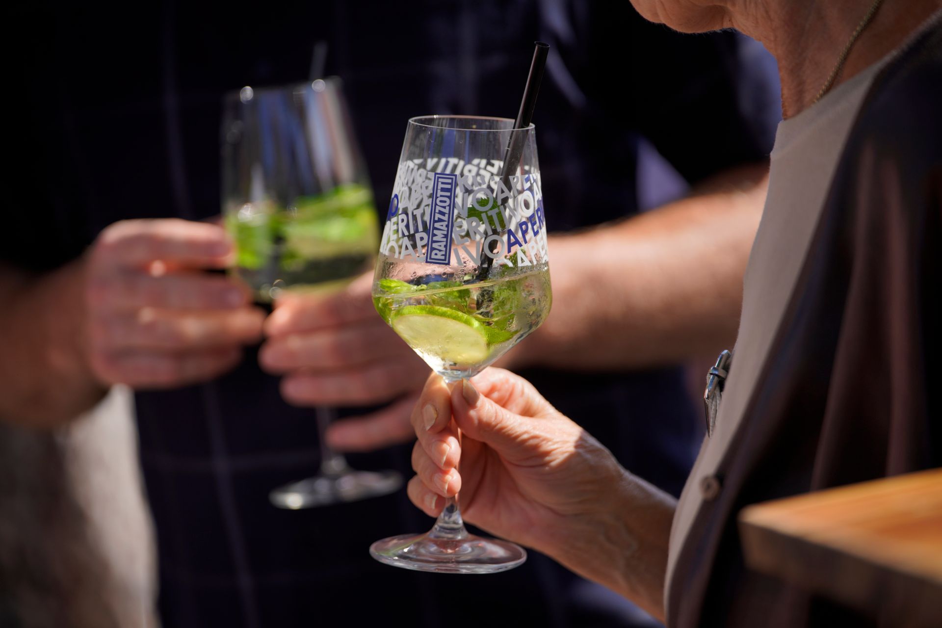 Grenz Alm - Gäste mit Aperitif