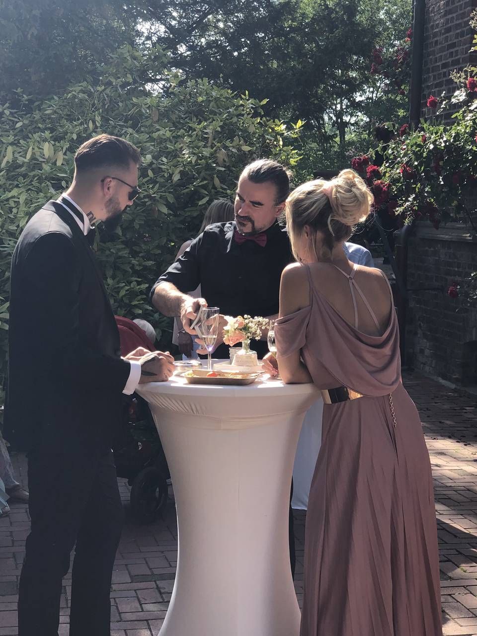 Pascal Thomas bei einer Hochzeit
