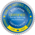 Zertifizierung nach DIN EN ISO/IEC 17024 – European Certified
