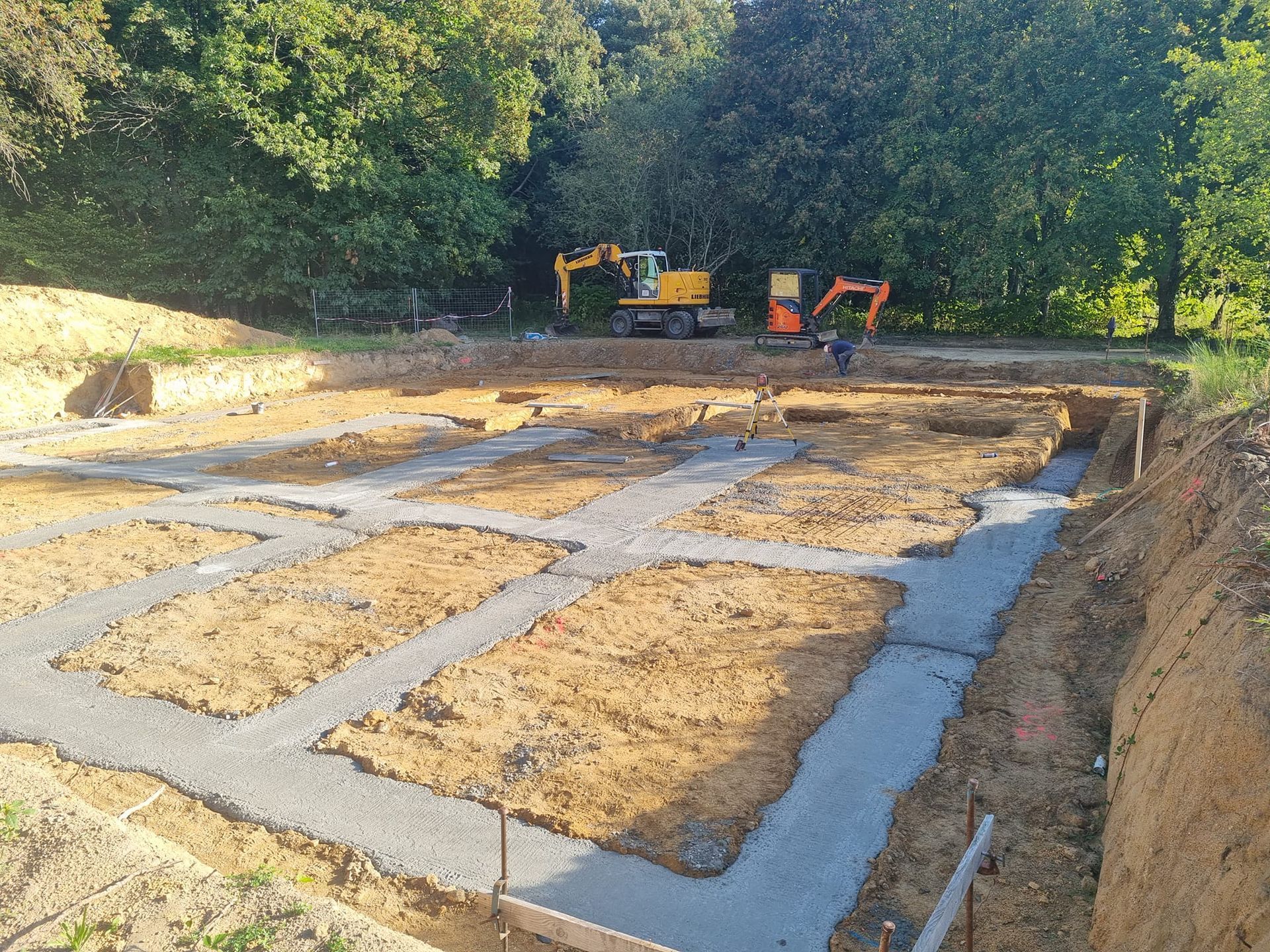 Fondations d'une maison