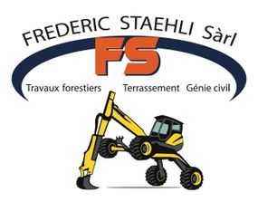 Logo Frédéric Staehli Services Sàrl - travaux avec pelle araignée - génie forestier