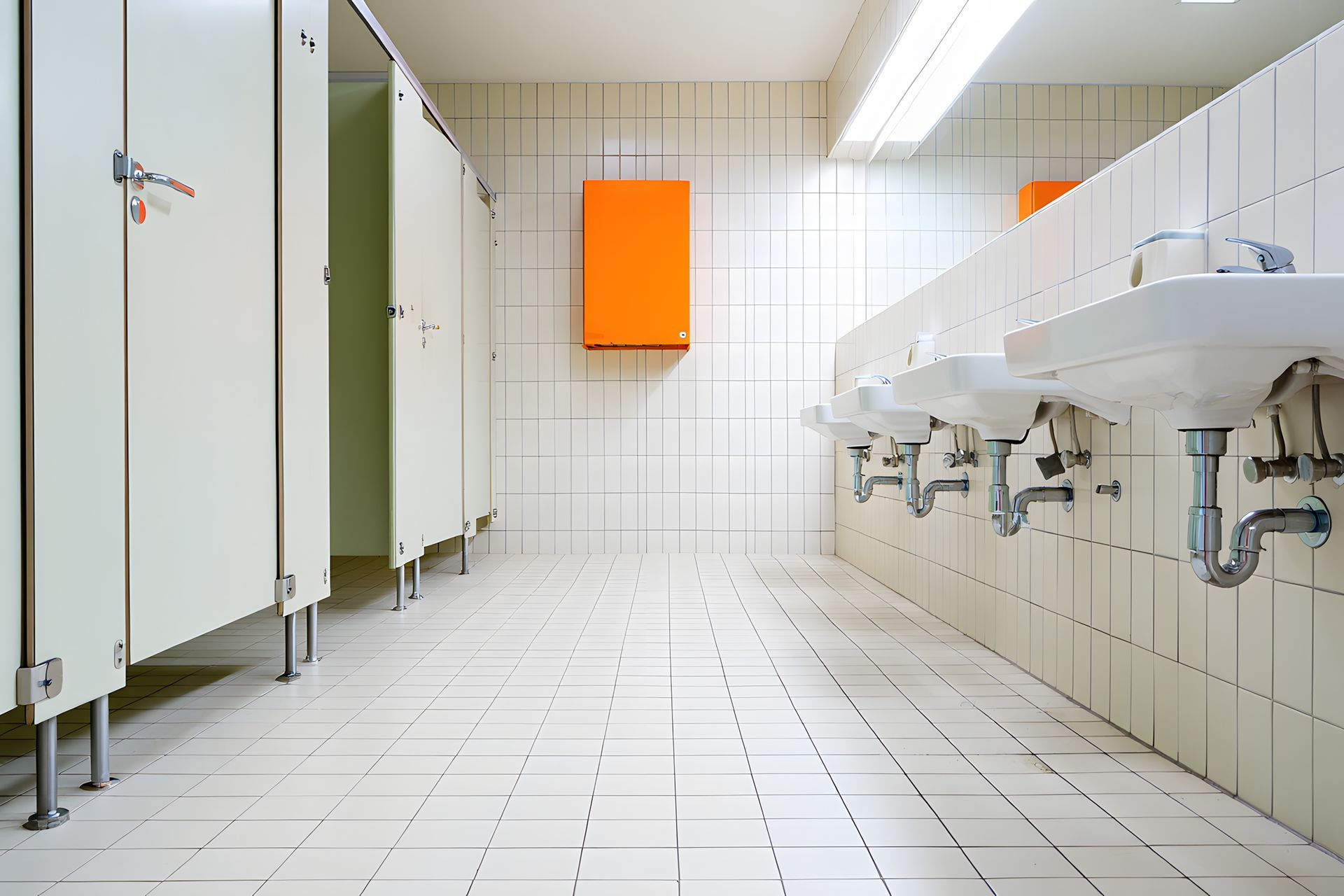 Des toilettes neuves.