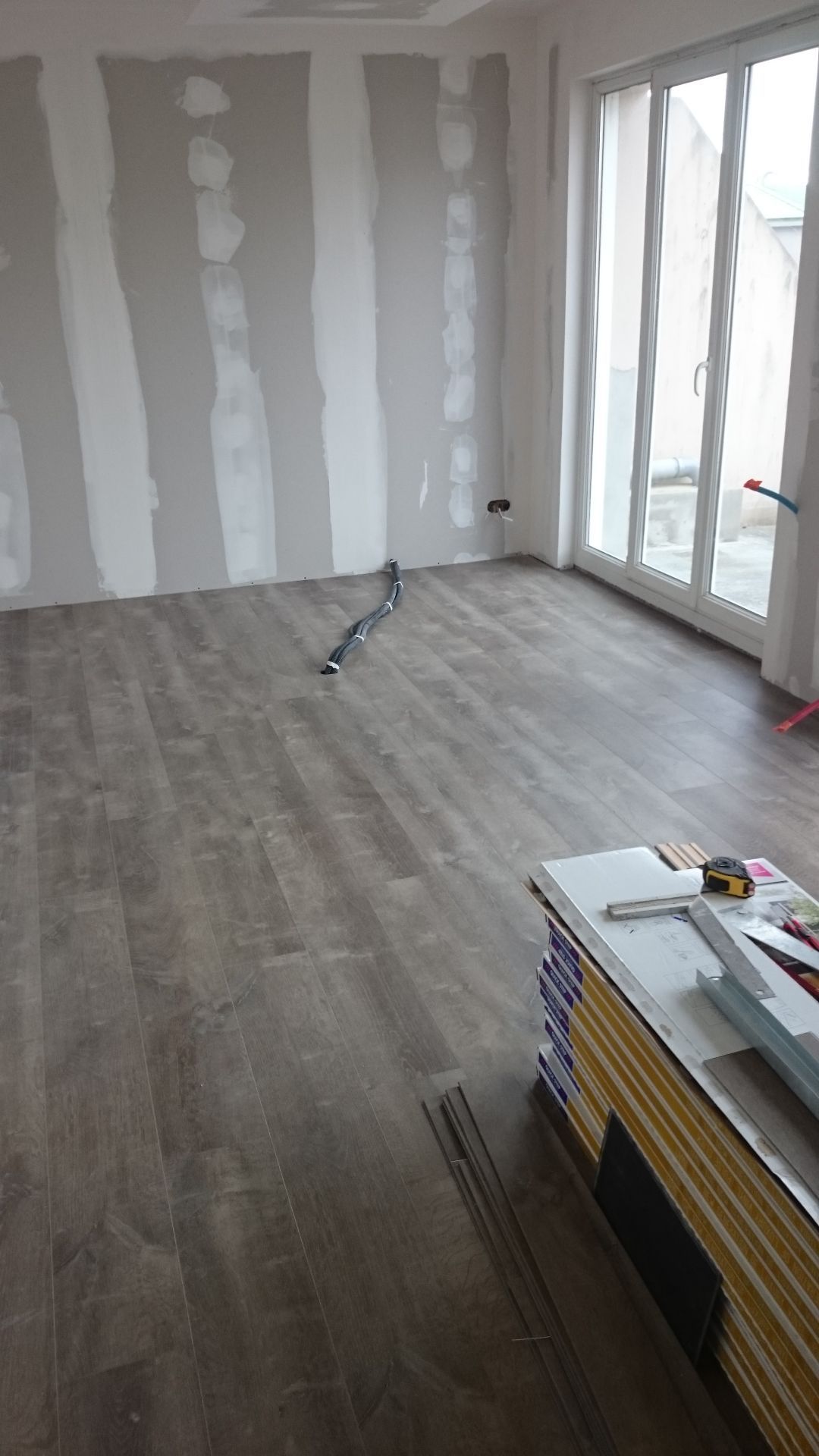Rénovation d'appartement à Brest - Parquet et murs