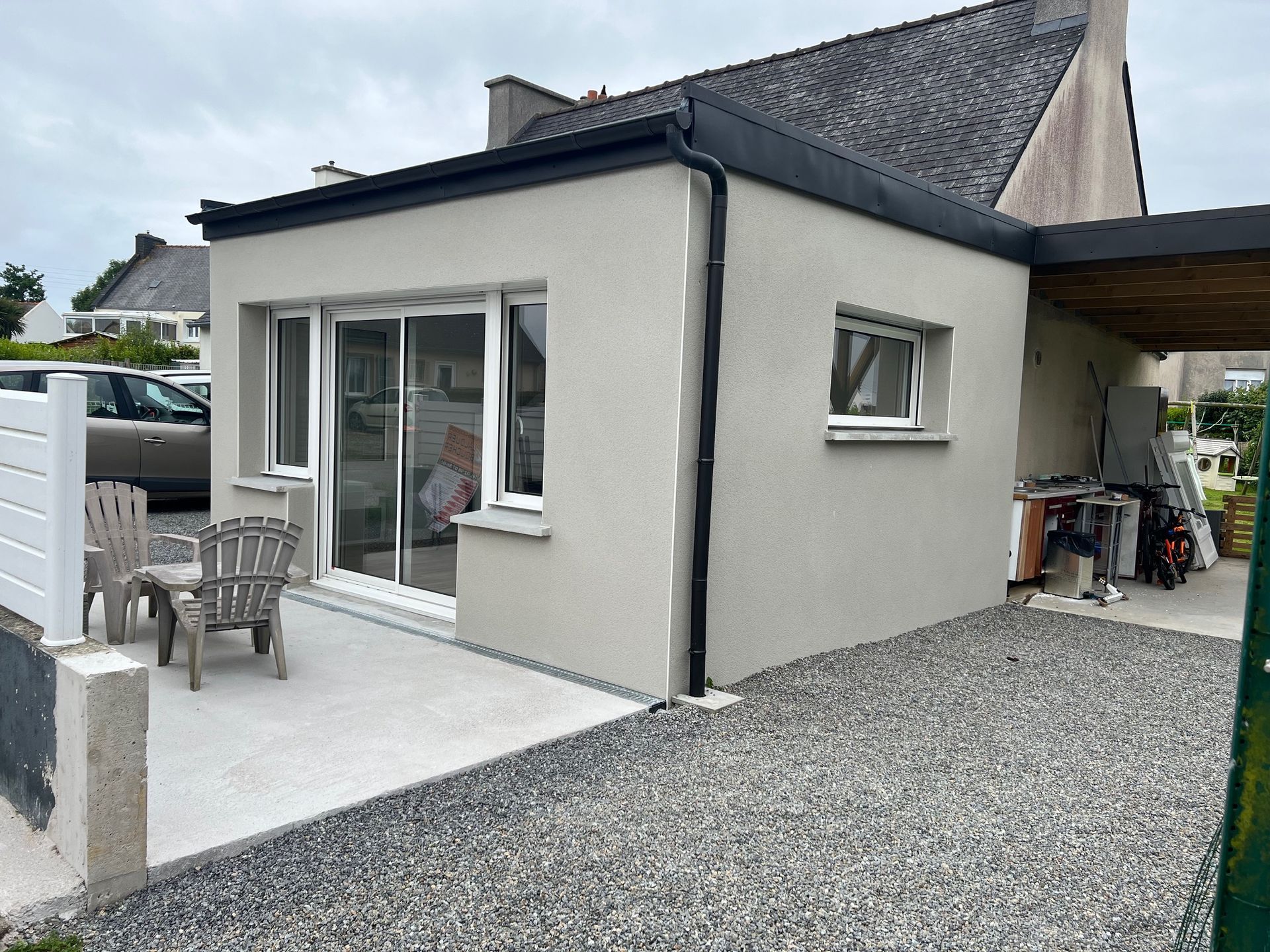 Travaux d'extension de maison dans le Finistère