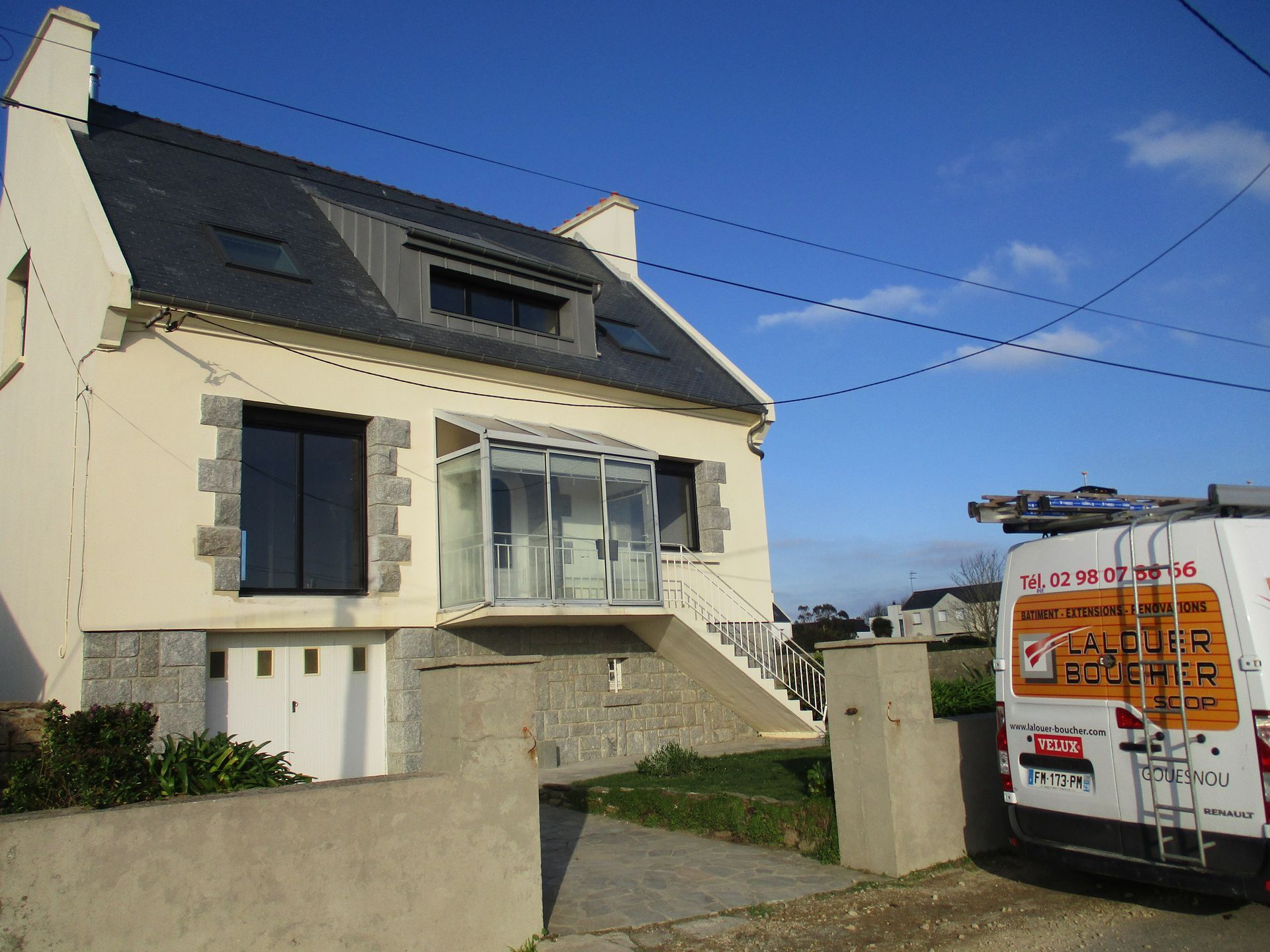 Rénovation énergétique - création de lucarne à Brest