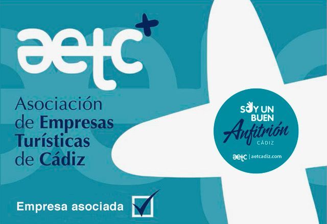 Texto alternativo para AVVA:
Logo de AVVA, asociación que promueve el turismo sostenible y la gestión profesional de viviendas turísticas en Andalucía.
Texto alternativo para AETC:
Logo de AETC, Asociación de Empresas Turísticas de Cádiz, que impulsa la calidad y profesionalización del sector turístico en la provincia.
