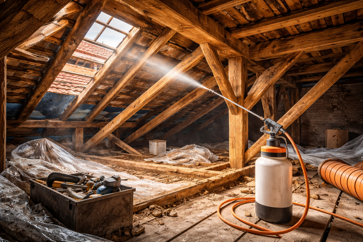 Traitement de charpente