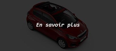 Peugeot 108 avec la mention En savoir plus.