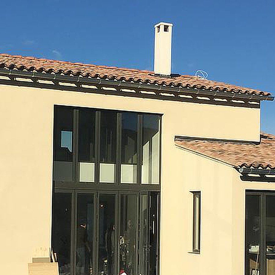 Rénovation façade jaune