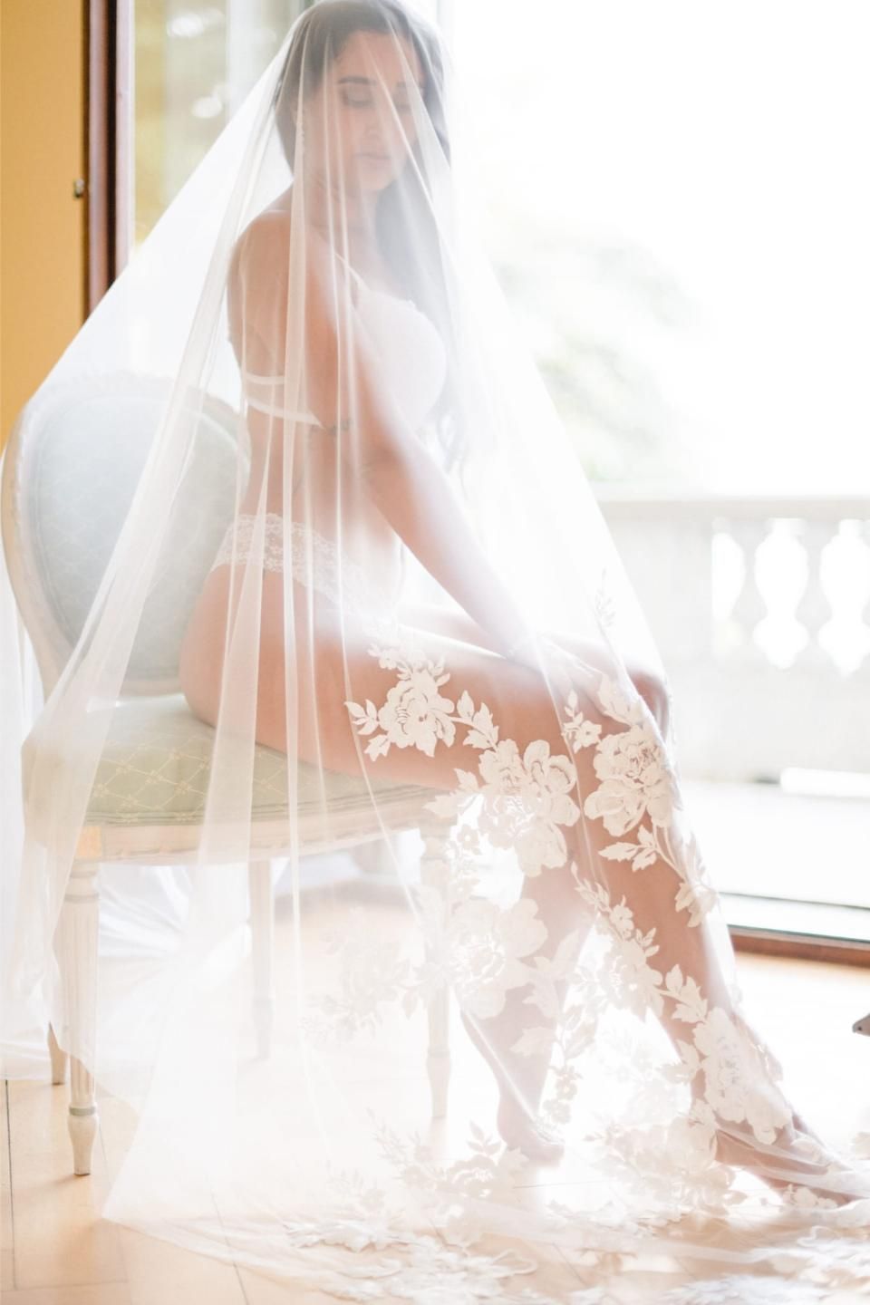 mariée avec un voile