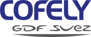 Un logotipo azul y blanco para Cofely GDF Svez