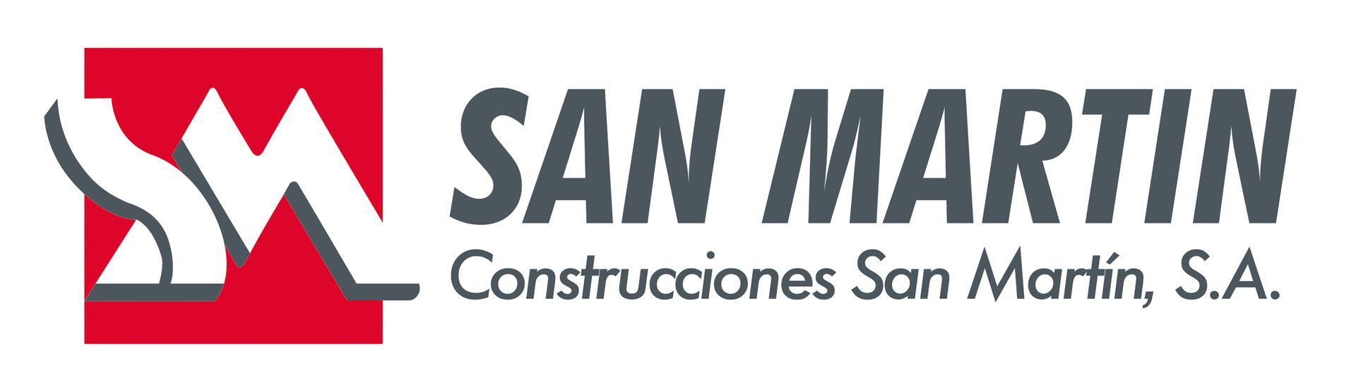 The logo for san martin construcciones san martin s.a.