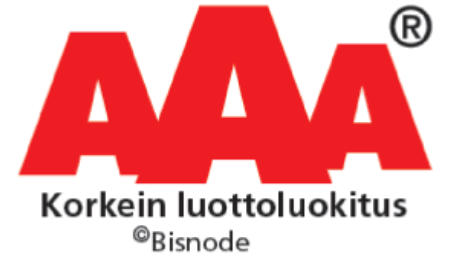  Logo AAA, korkein luottoluokitus, Bisnode
