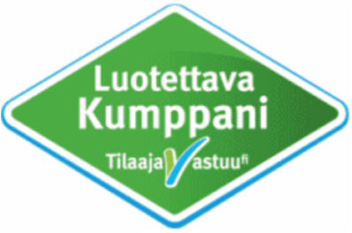 Logo Luotettava kumppani, Tilaajavastuu
